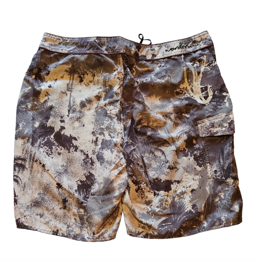 COPY - NWOT men's sized 42, Wonderwall board shorts by Steve & Barry's, palm tr… - Picture 2 of 11